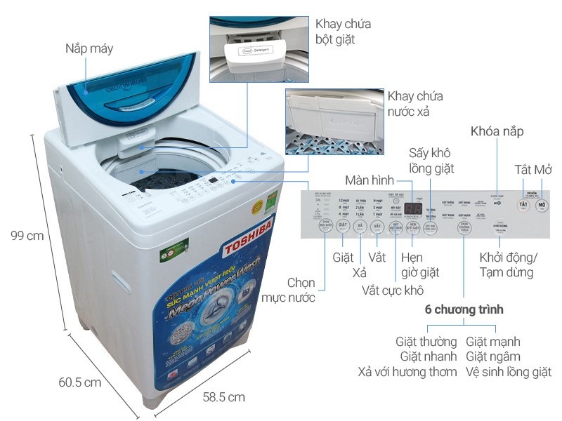 Máy giặt Toshiba AW – F920LV WB