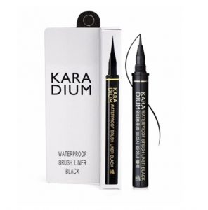 Kẻ mắt chuyên nghiệp Karadium Waterproof Brush Black Liner