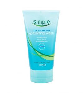 Sữa rửa mặt Simple Clear Skin Oil Balancing Exfoliating Wash