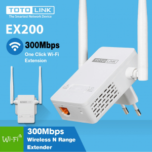 Bộ mở rộng mạng lặp lại WiFi 300Mbps Totolink EX200