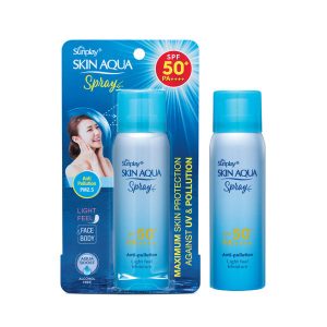 Chống nắng dạng xịt Skin Aqua Spray Anti – Pollution chỉ số SPF50+ PA++++