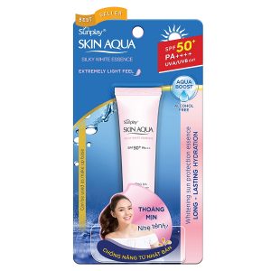 Kem chống nắng Sunplay Skin Aqua Silky White Essence SPF 50+