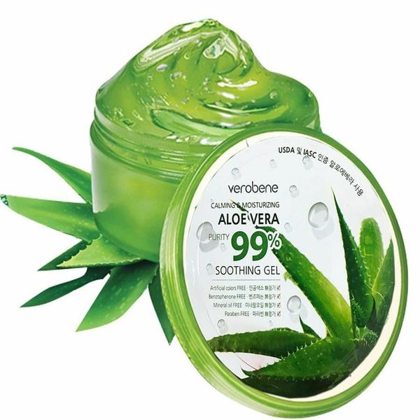 Gel lô hội Verobene Calming and Moisturizing Aloe Vera Pure 99% Soothing Gel