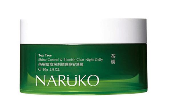 Mặt nạ ngủ kiềm dầu và kiểm soát mụn Naruko Tea Tree Shine Control Blemish Clear Night Gelly