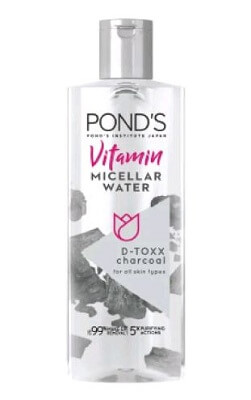Nước tẩy trang Pond Vitamin Micellar Water D-TOXX Charcoal (màu đen)