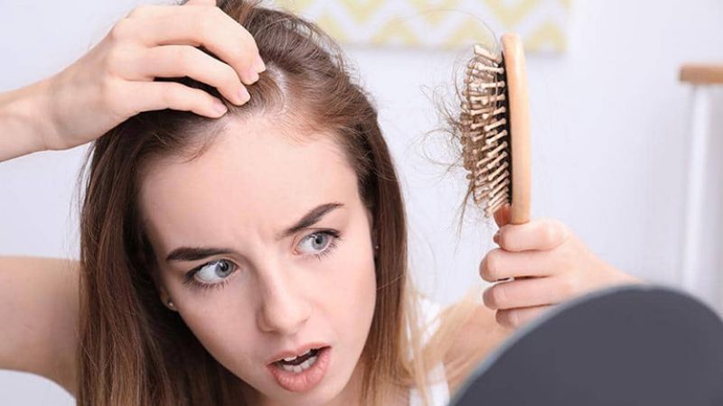 Thiếu hụt các khoáng chất cần thiết khiến tóc rụng nhiều
